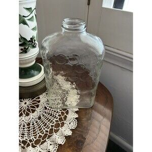 Vtg.  Anchor Hocking Refrigerator Jar Glass Juice/water Pitcher Carafe 1937-68